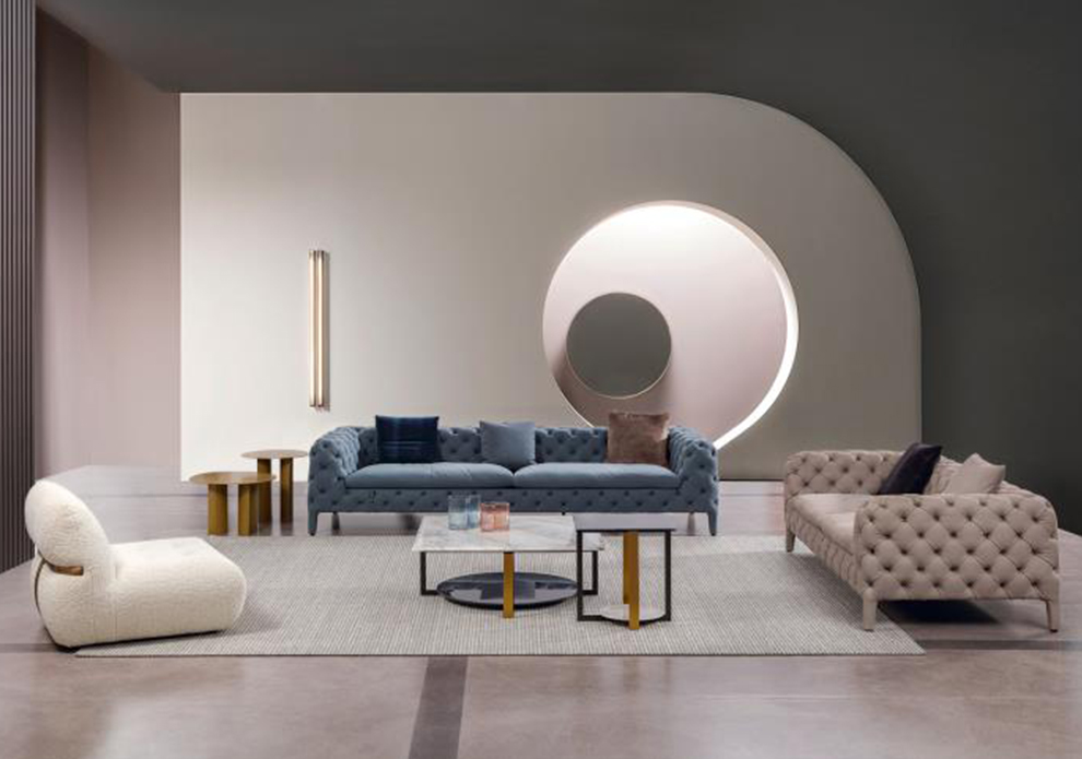 리에라 누벅가죽 4인용 명품 가구 소파