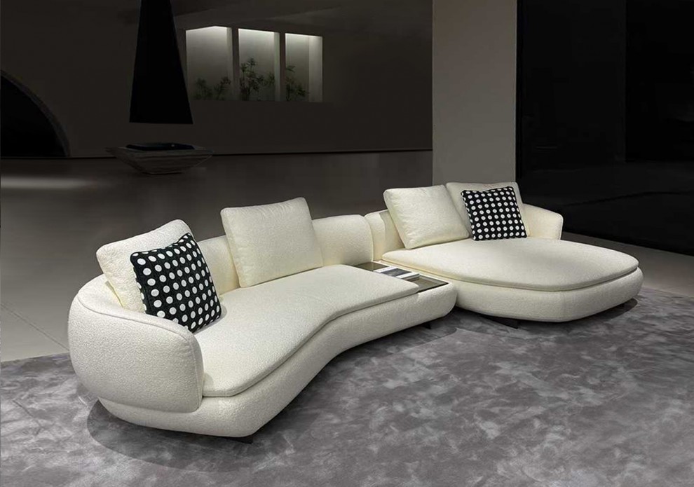 모로 패브릭 4~6인용 라운드 카우치형 소파