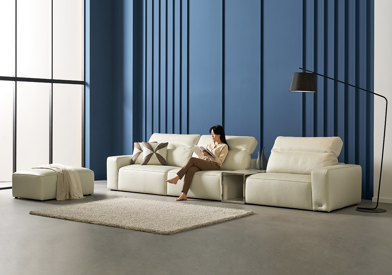 막시모 명품 천연 통가죽 4인/6인용 소파