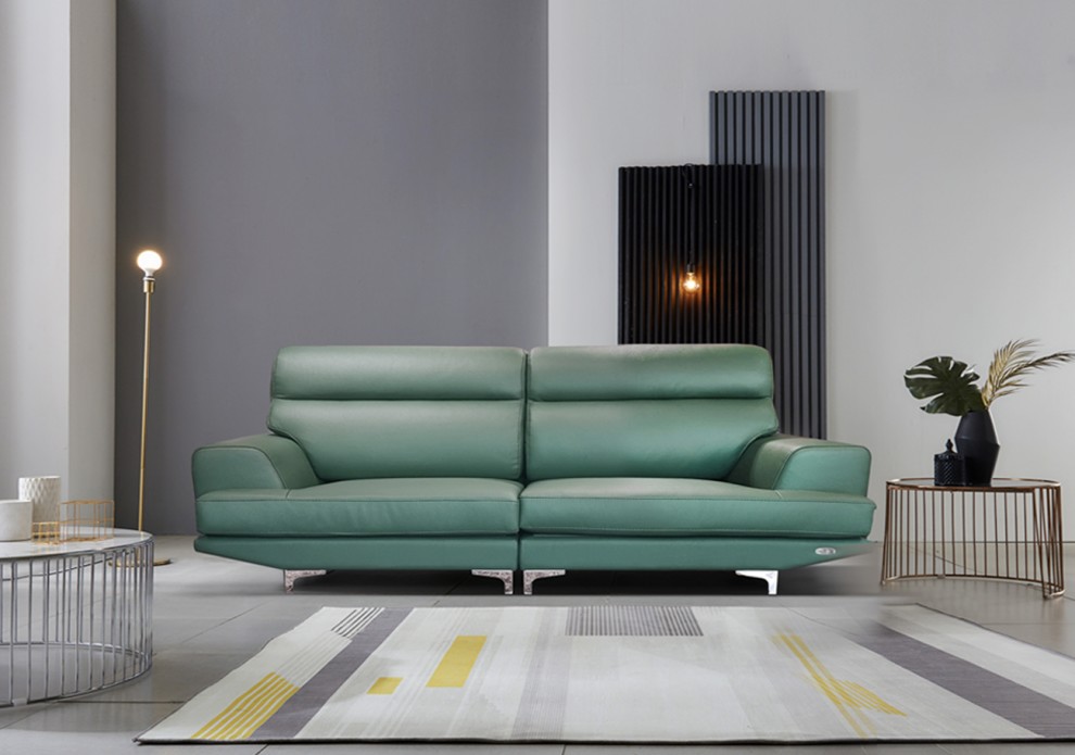 [특가]피오레 천연 면피 소가죽 3인 소파