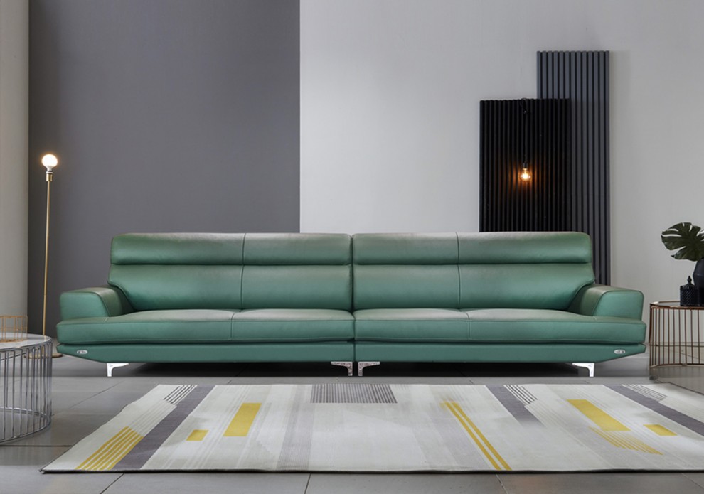 [전시]피오레 천연면피 소가죽 6인용 소파