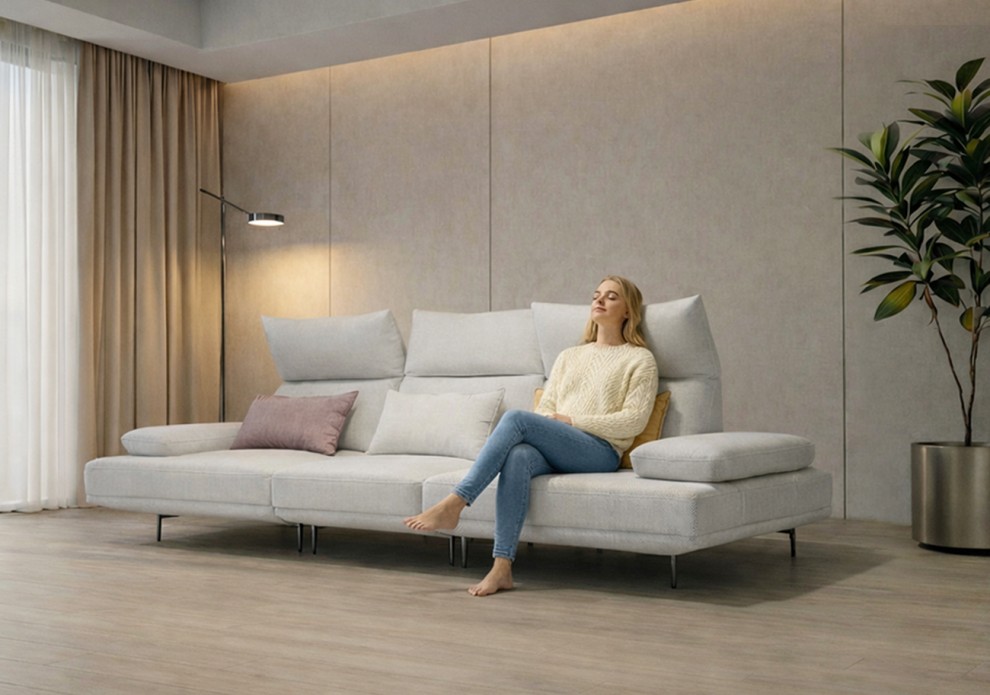 코브라 패브릭 4인용 스윙 소파