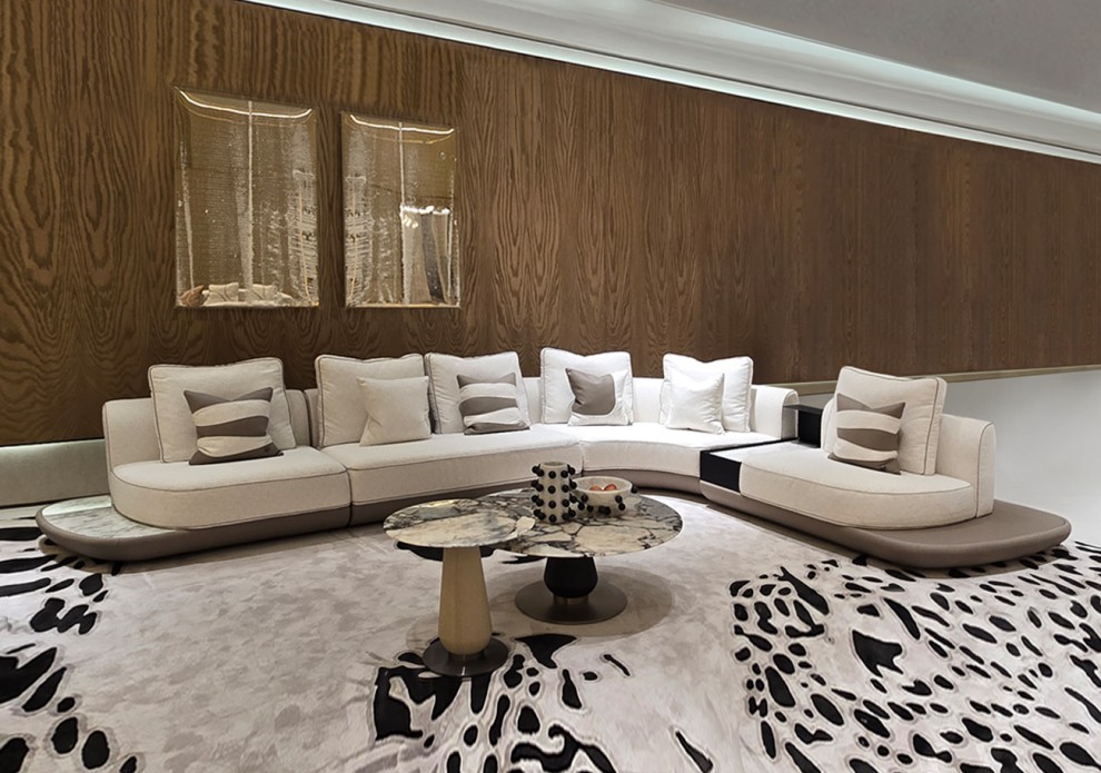 헤일로 패브릭 6~8인용 코너형 명품 가구 소파