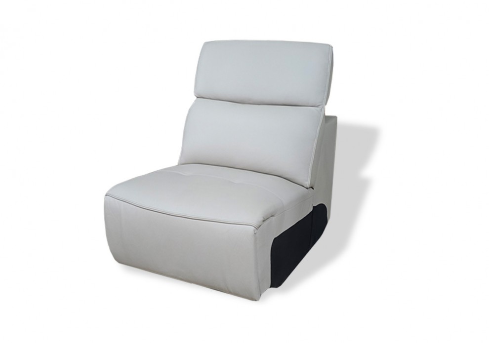 [전시] 가죽 중간 1인 소파