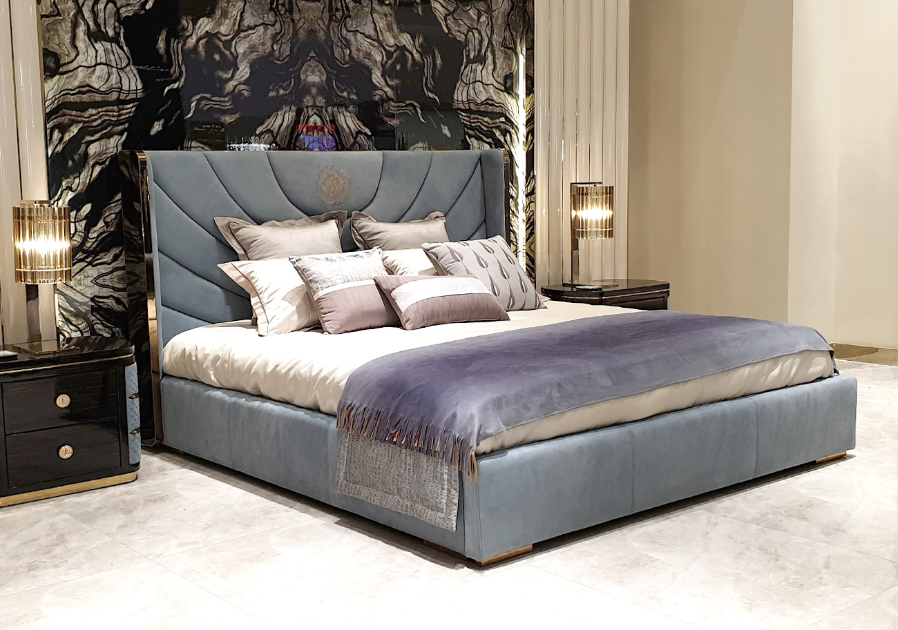 라피네 누벅가죽 명품 침대 프레임 가구 - 킹K