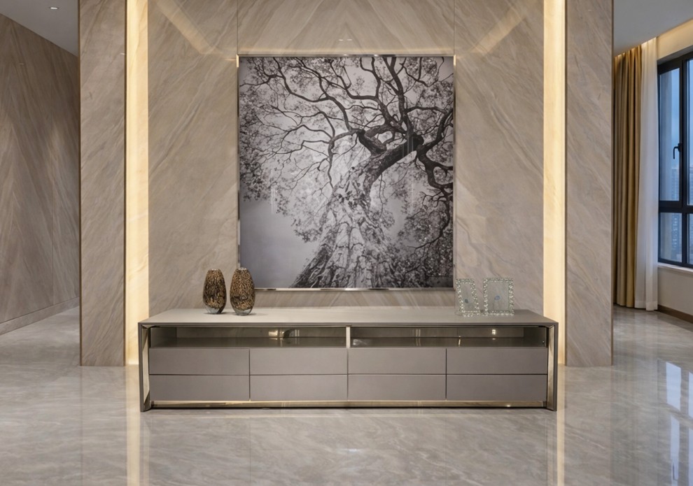 아르토 가죽 명품 가구 거실장