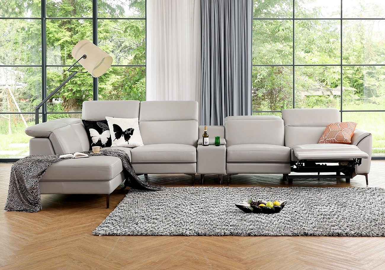 [전시] 아리엘 리클라이너 코너 카우치형 소파