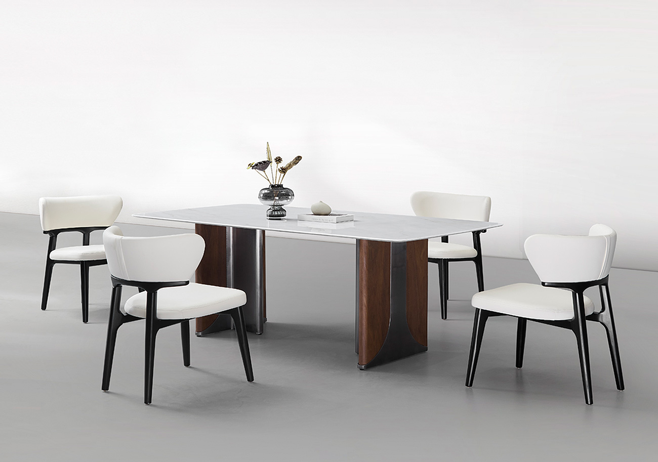 라비아 대리석 6인/8인 식탁 세트(녹스)