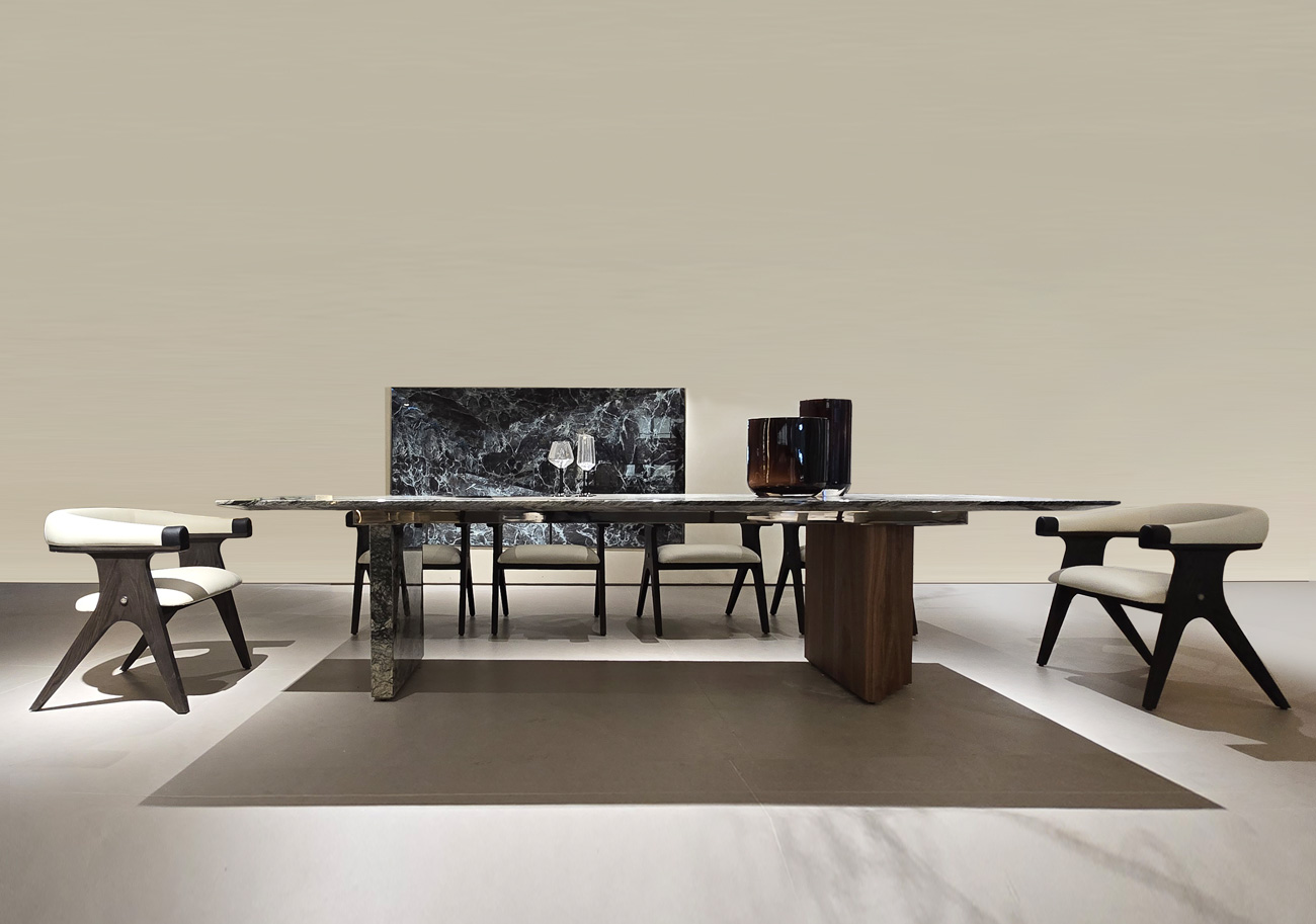 엘로 골드 플라워 대리석 10인/12인/14인용 명품 식탁 세트