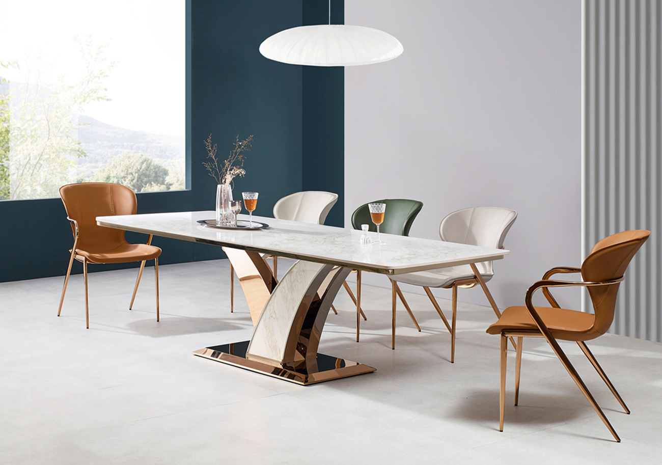 랑스 통세라믹 4인/6인용 명품 식탁 세트 가구(뉴알토)