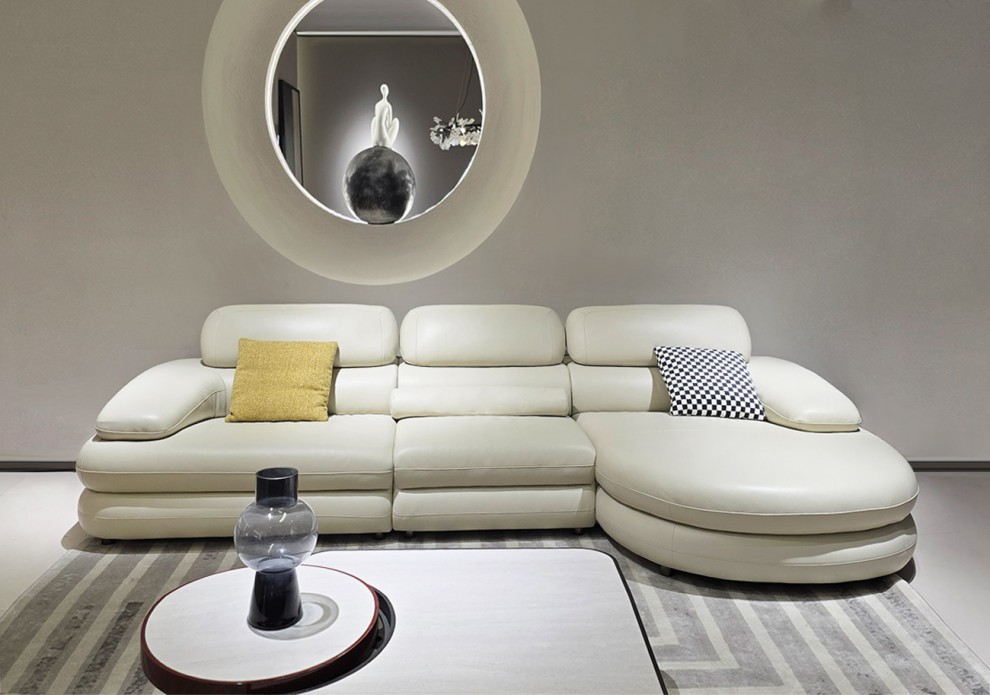 벨모어 소가죽 4인/6인용 카우치형 소파 벨모어 소가죽 4인/6인용 카우치형 소파